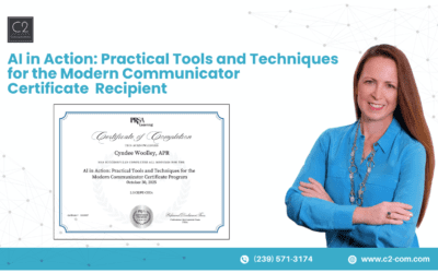 C2 Communications’ Cyndee Woolley, APR Earns AI Certificate for Modern Communicators